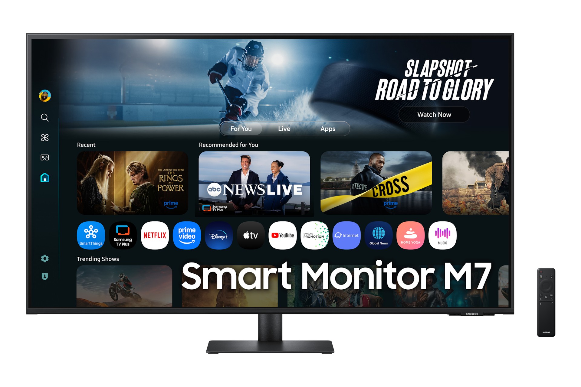 Monitor Samsung M7 M70F 43 3840 x 2160 Pixel 4K Ultra HD LCD Nero - Immagine 1