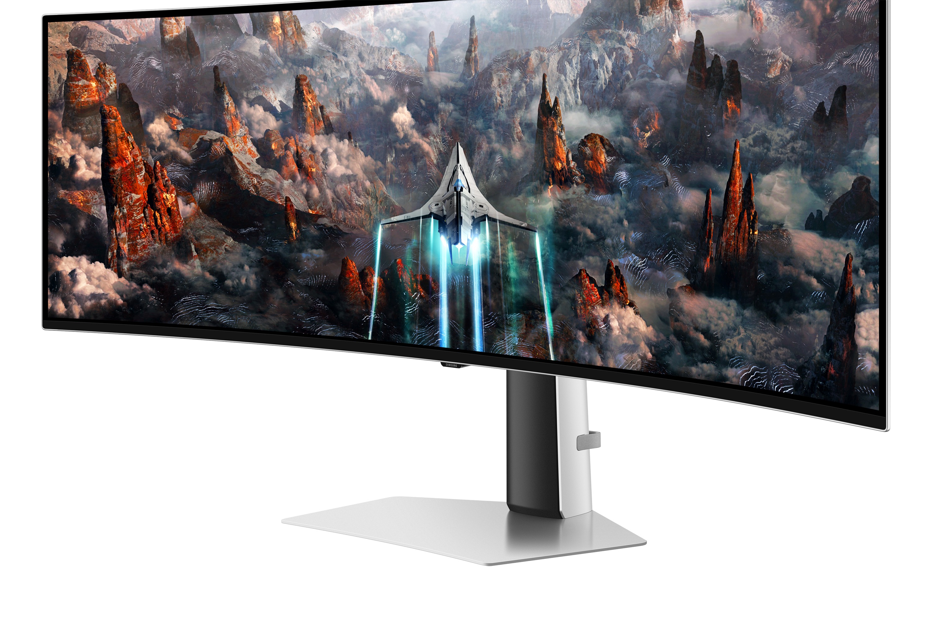 Monitor SAMSUNG Odyssey S49CG934SUX 49'' UWQHD HDMI DisplayPort USB OLED Silver - Immagine 1