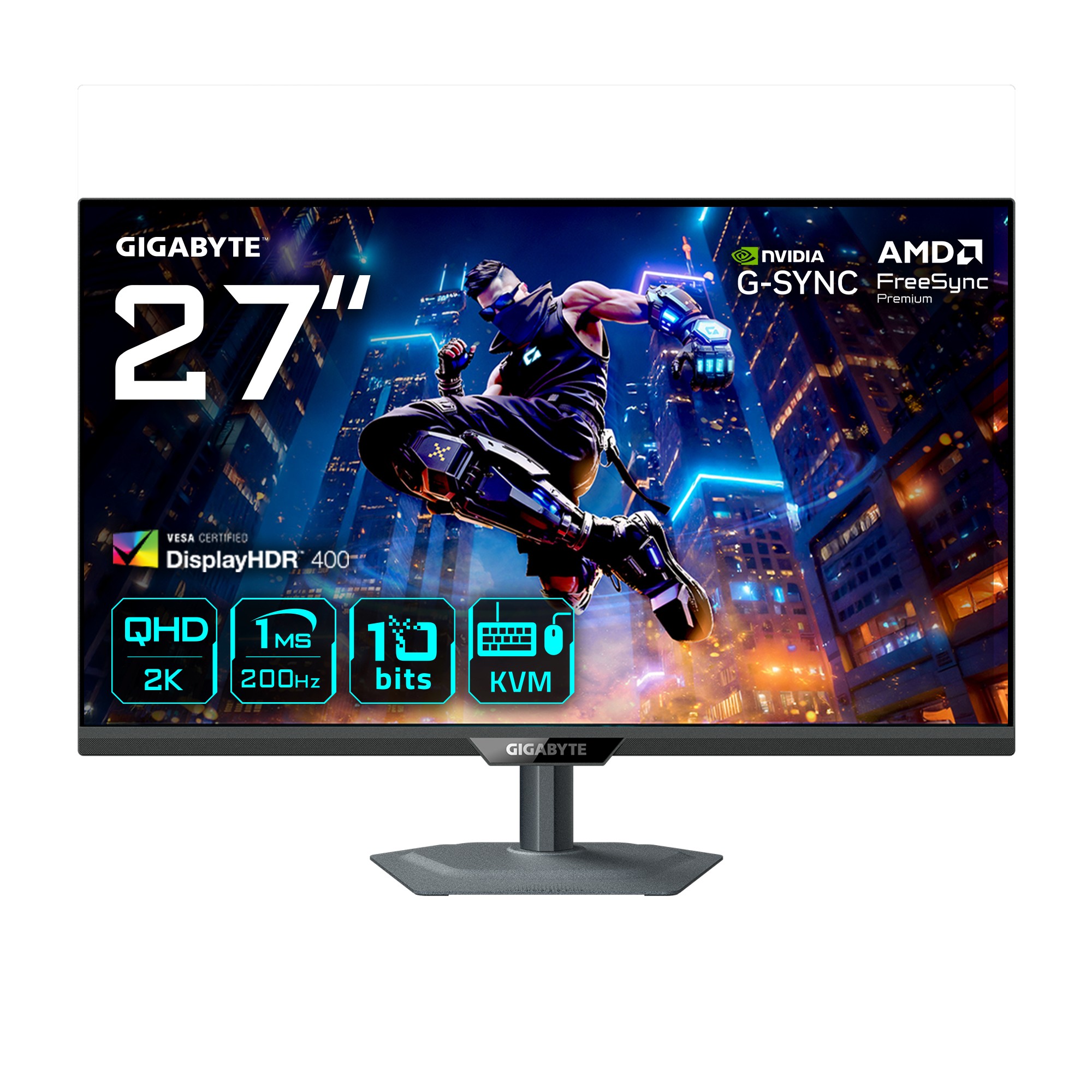 Monitor Da Gaming Gigabyte GS27Q X QHD 27 250Hz SS-IPS FreeSync Premium - Immagine 1