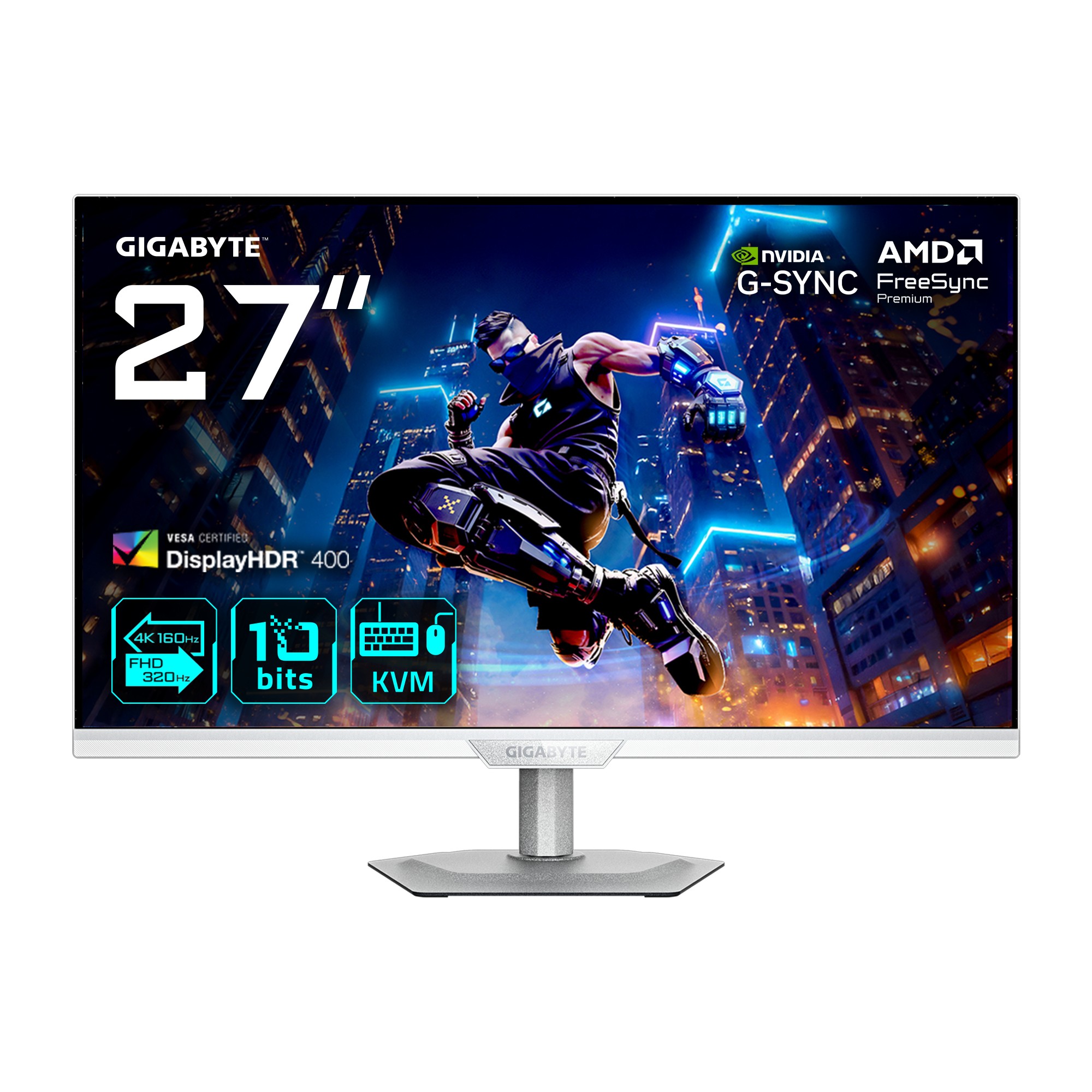 Monitor GIGABYTE M27UP ICE 27” 4K UHD 3840 x 2160 - Immagine 1
