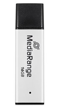 Pendrive MediaRange High Performance 16 GB USB A 3.2 nero argento - Immagine 1