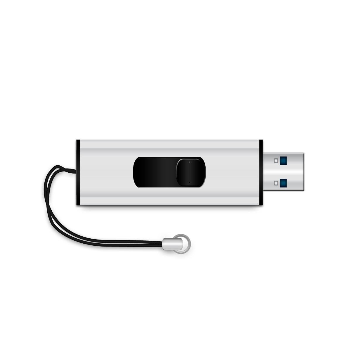 Pendrive MediaRange MR914 8 GB USB 3.2 Nero/Argento - Immagine 1