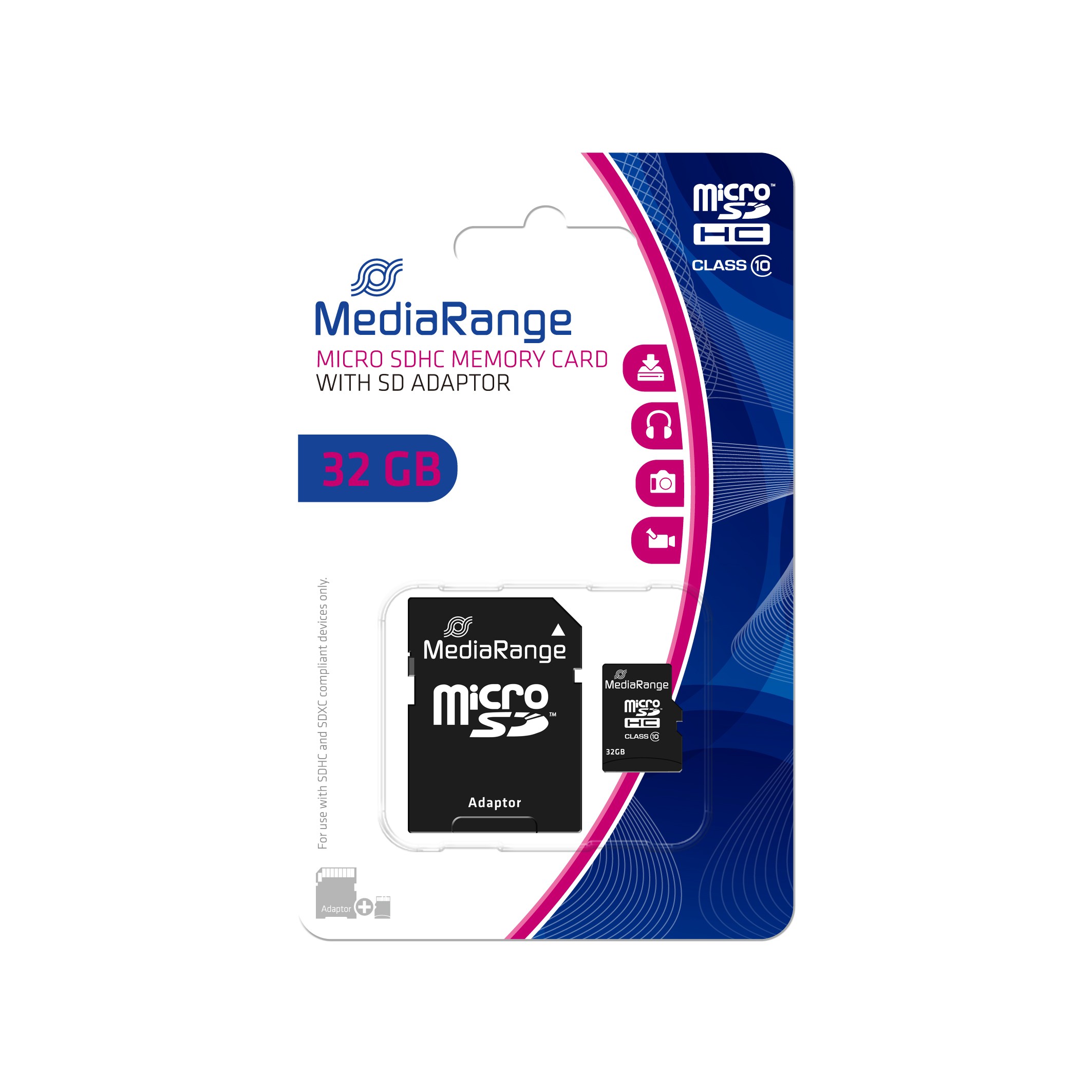 MICRO SDHC MEDIARANGE 32 GB - Immagine 1