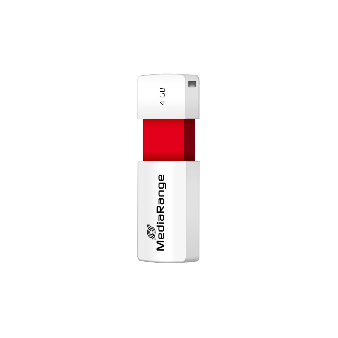 Pendrive MediaRange Color Edition 4GB USB A 2.0 bianco rosso - Immagine 1