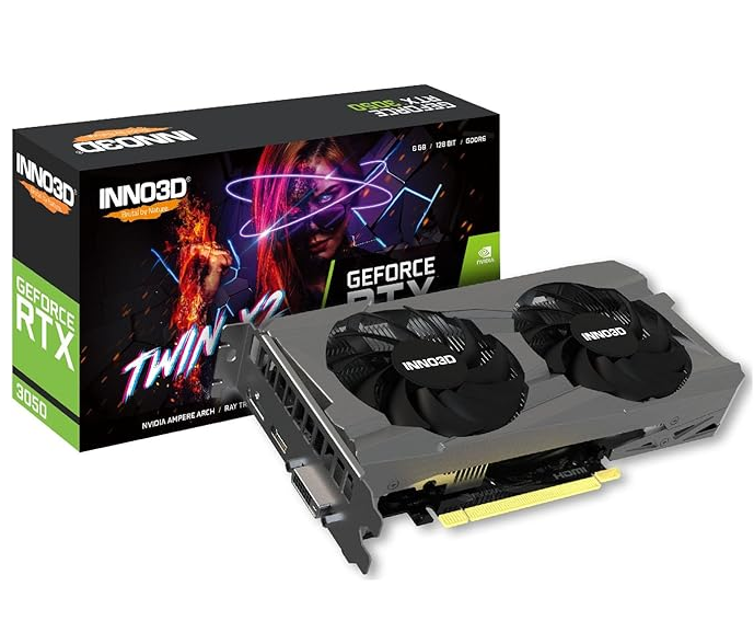Scheda Video INNO3D Nvidia GeForce RTX 3050 TWIN X2 6GB GDDR6 - Immagine 1