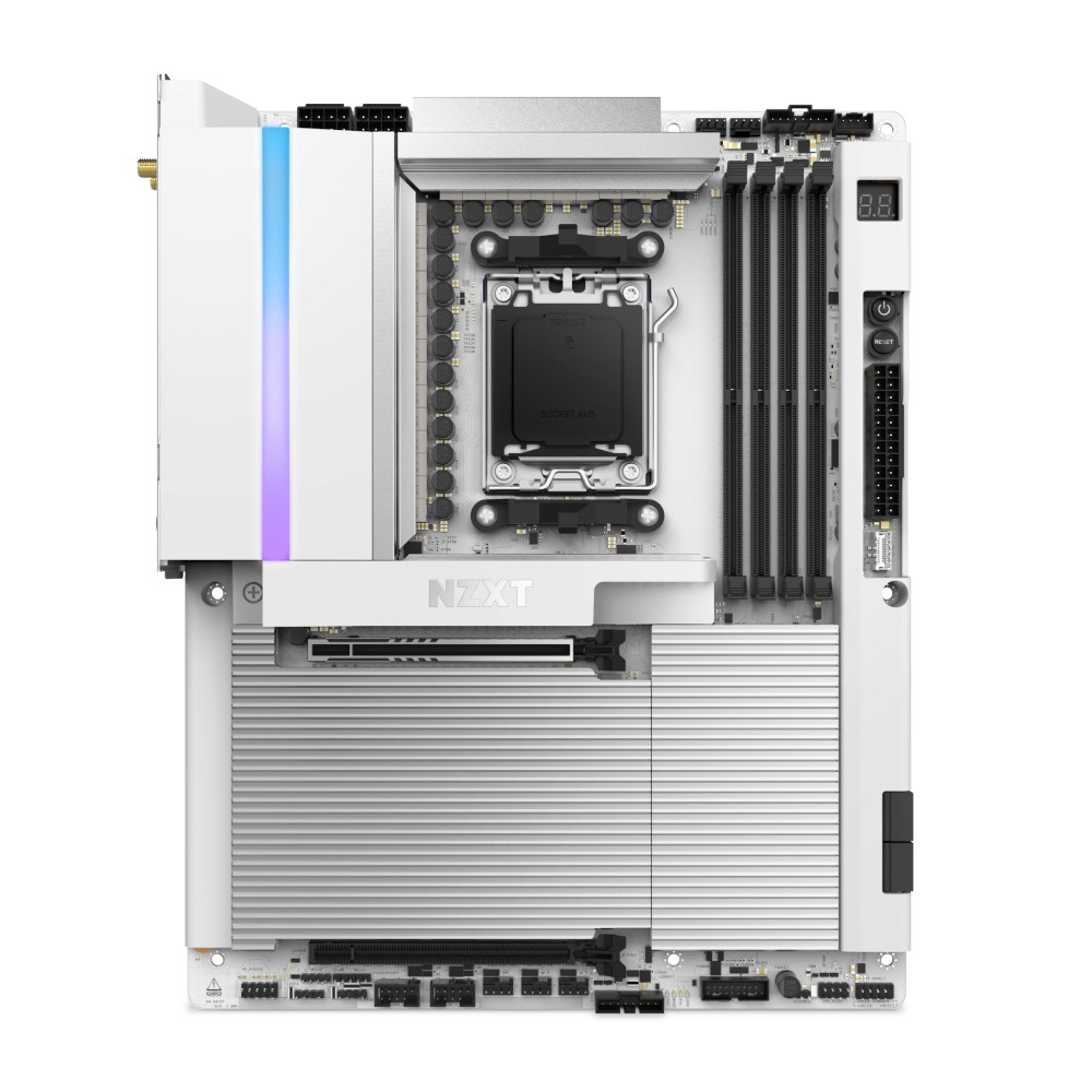 Scheda Madre NZXT N9 X870E WiFi7 AM5 ATX Bianco - Immagine 1
