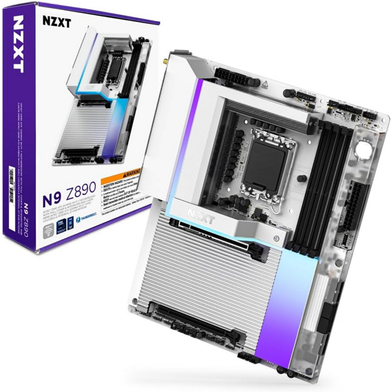 Scheda Madre NZXT N9 Z890 White ATX DDR5 Socket LGA 1851 Bianco - Immagine 1
