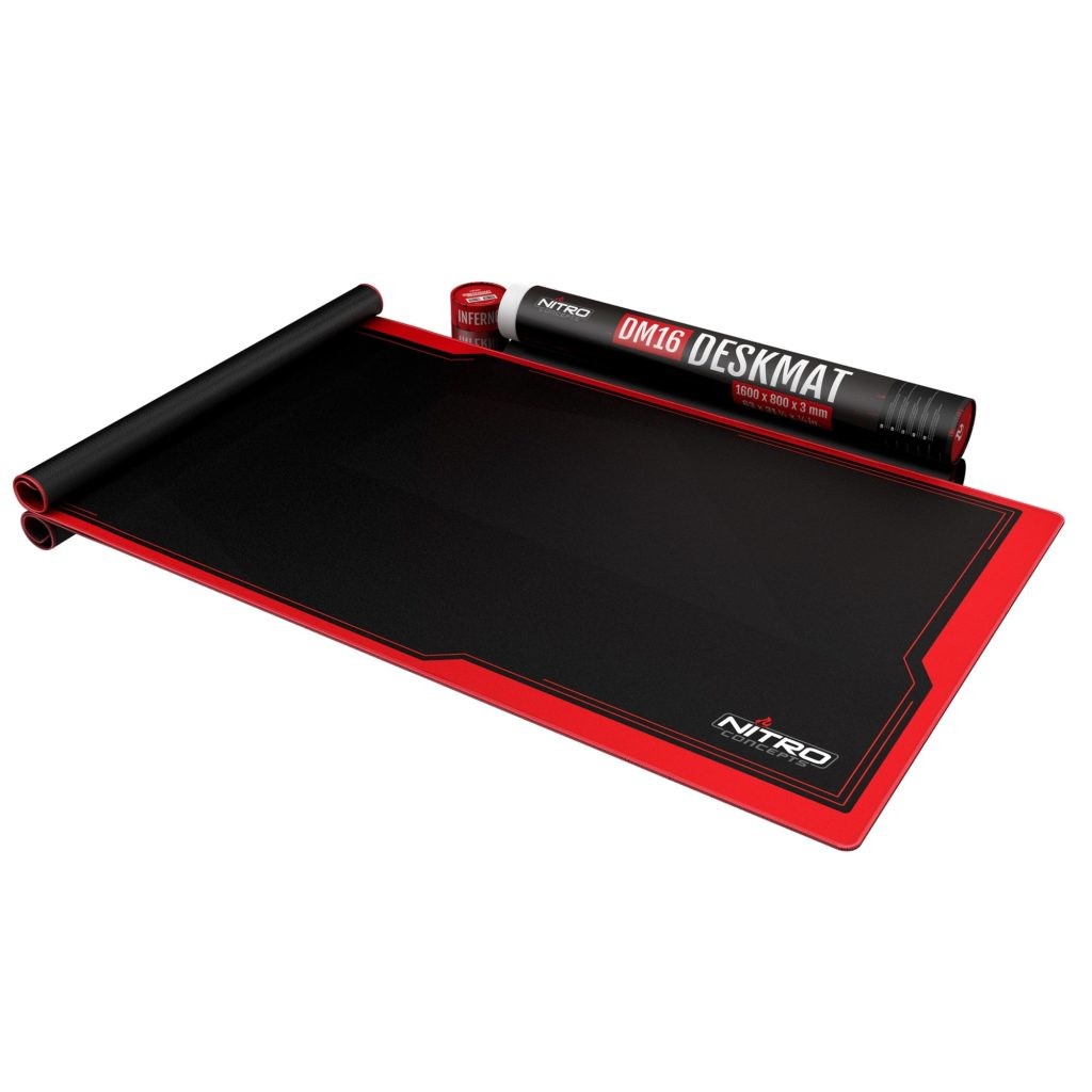 Tappetino per Mouse Nitro Concepts DM16 Nero/Rosso - Immagine 1