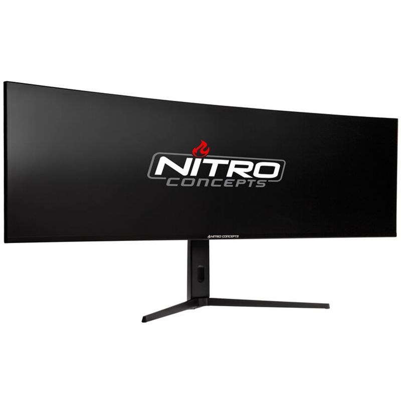 Monitor Nitro Concepts SM1 Simracing Curvo 49'' 144 Hz FreeSync G-Sync HDMI DP USB Nero - Immagine 1
