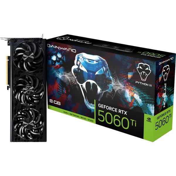 Scheda Video Gainward NvidiaGeForce RTX 5060 Ti Python III 8GB GDDR7 - Immagine 1