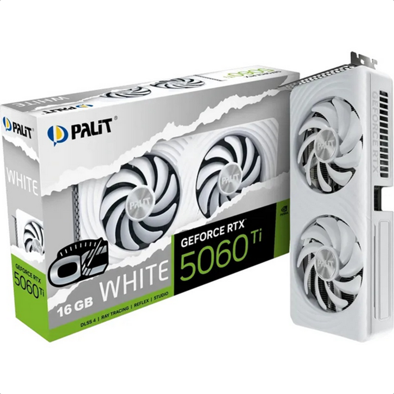 Scheda Video Palit Nvidia GeForce RTX 5060 Ti 16GB White OC
