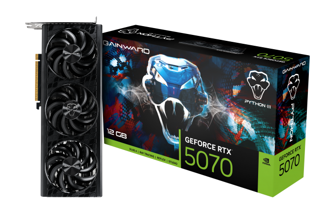 Scheda Video Gainward Nvidia GeForce RTX 5070 Python III 12GB GDDR7 Nero - Immagine 1