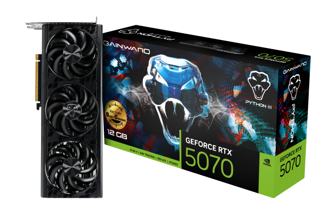 Scheda Video Gainward Nvidia GeForce RTX 5070 Python III OC 12GB GDDR7 Nero - Immagine 1