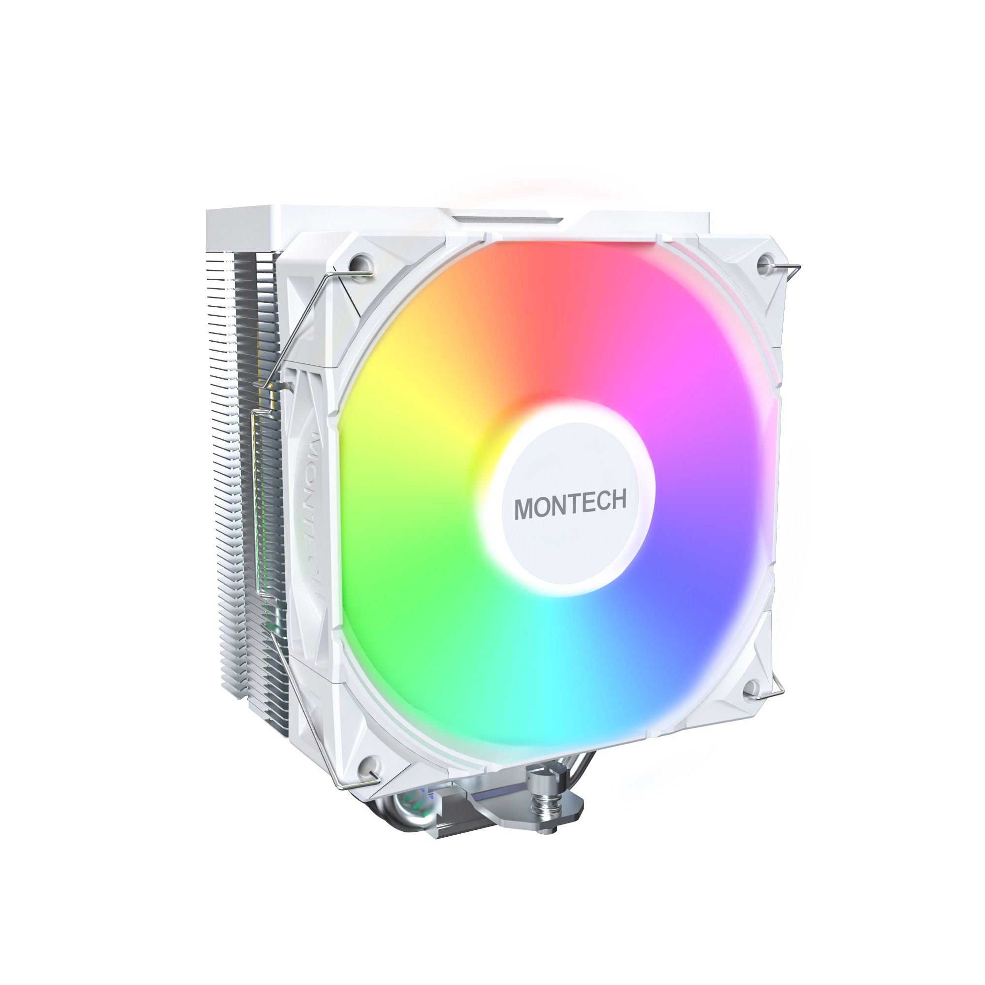 Dissipatore Ad Aria Montech NX400 ARGB 12 cm Bianco - Immagine 1