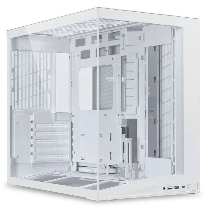Case Lian Li O11 Dynamic Mini V2 Mini ATX Vetro Temperato Bianco - Immagine 1