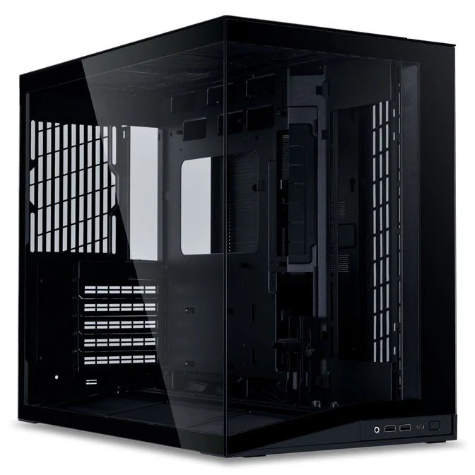 Case Lian Li O11 Dynamic Mini V2 Mini ATX Vetro Temperato Nero - Immagine 1