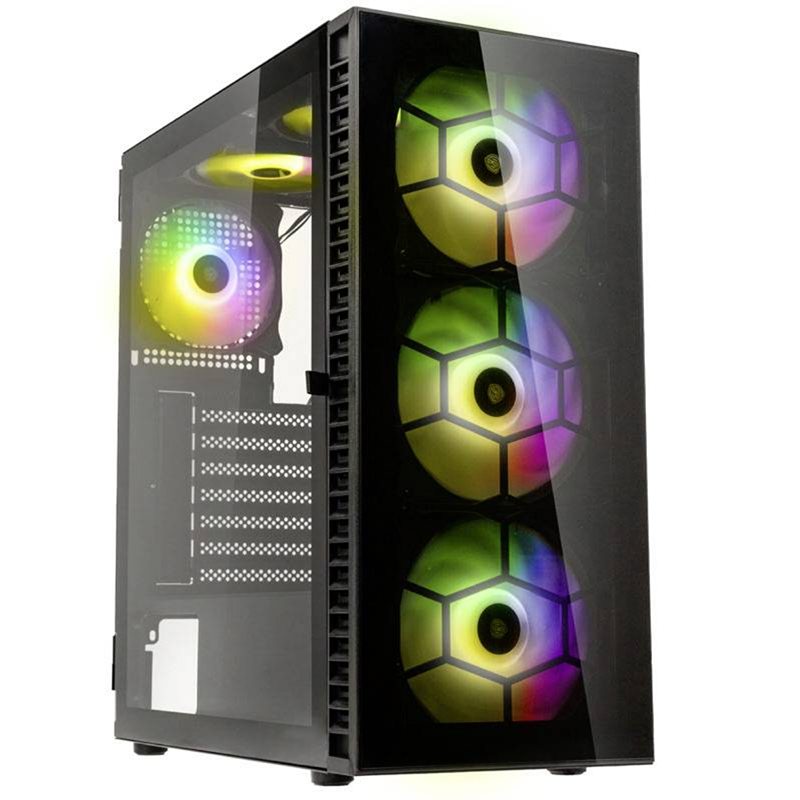 Case Kolink Observatory HF Plus Glass ARGB Midi Tower Nero - Immagine 1