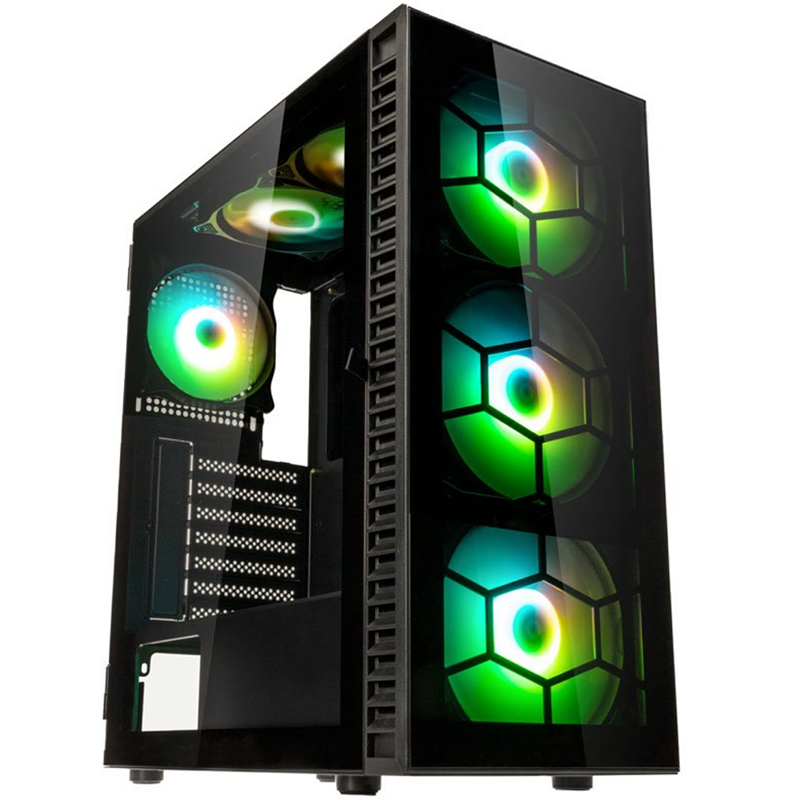 Case Kolink Observatory HF Plus Mesh ARGB Midi Tower Nero - Immagine 1