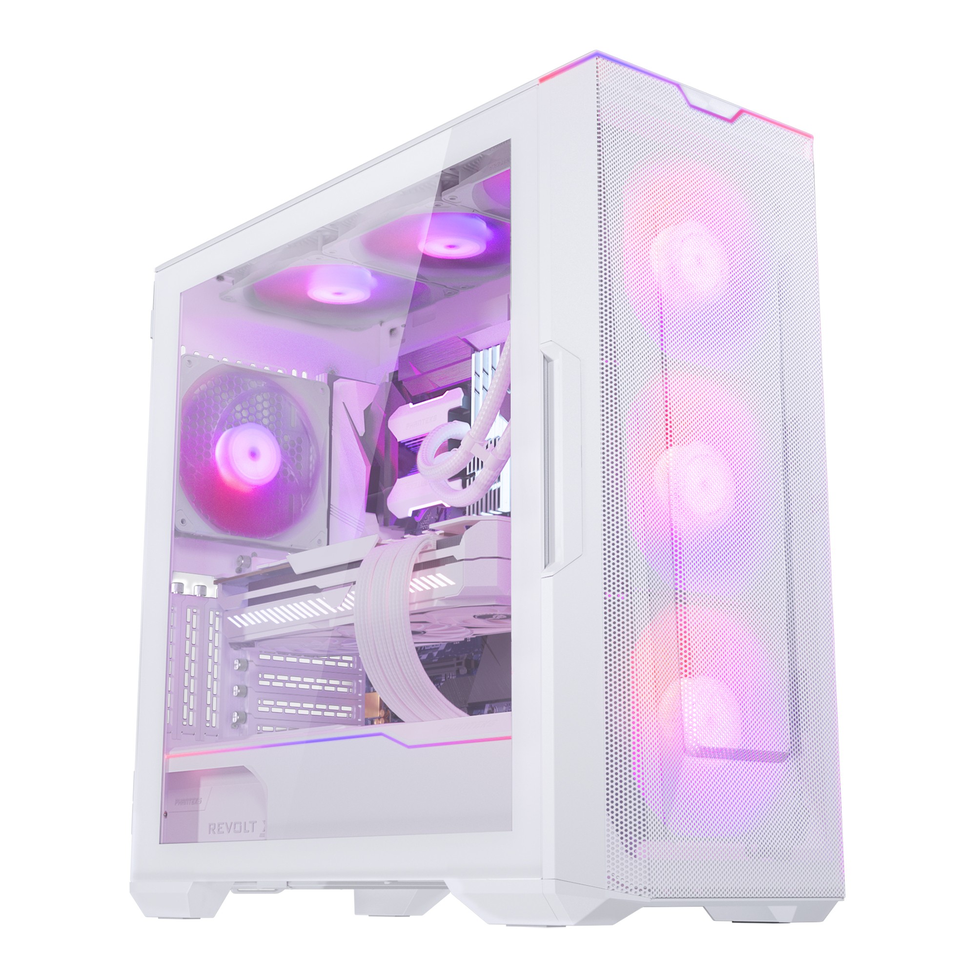 Case PHANTEKS Eclipse G500A D-RGB Midi-Tower Vetro Temperato bianco - Immagine 1