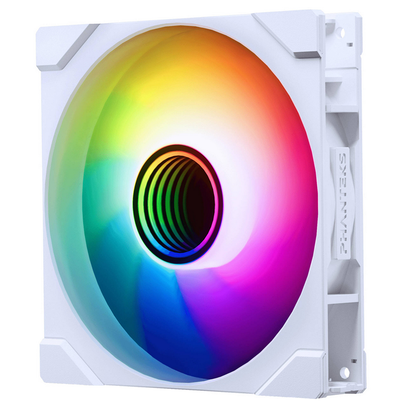 Ventola PHANTEKS M25 Gen2 PWM D RGB Lama Inversa 140mm Bianco - Immagine 1