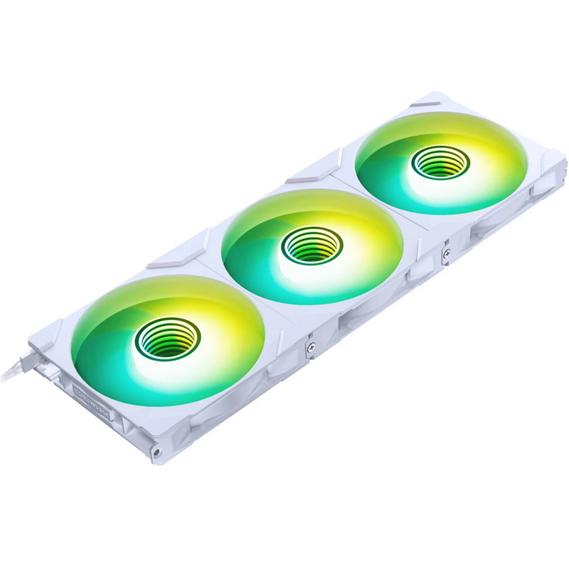 Ventola PHANTEKS M25 Gen2 PWM D RGB Kit Da 3 Lama Inversa 140mm Bianco - Immagine 1
