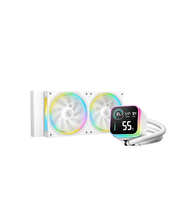 Dissipatore A Liquido DeepCool LQ240 240mm RGB Bianco - Immagine 1