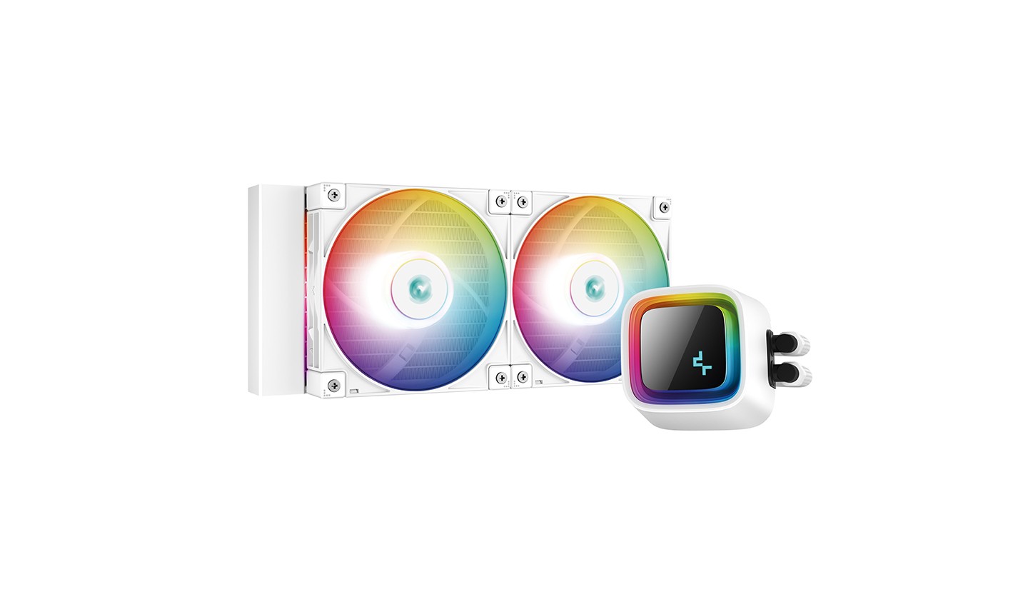 Dissipatore A Liquido DeepCool LS520 RGB 240mm Bianco - Immagine 1