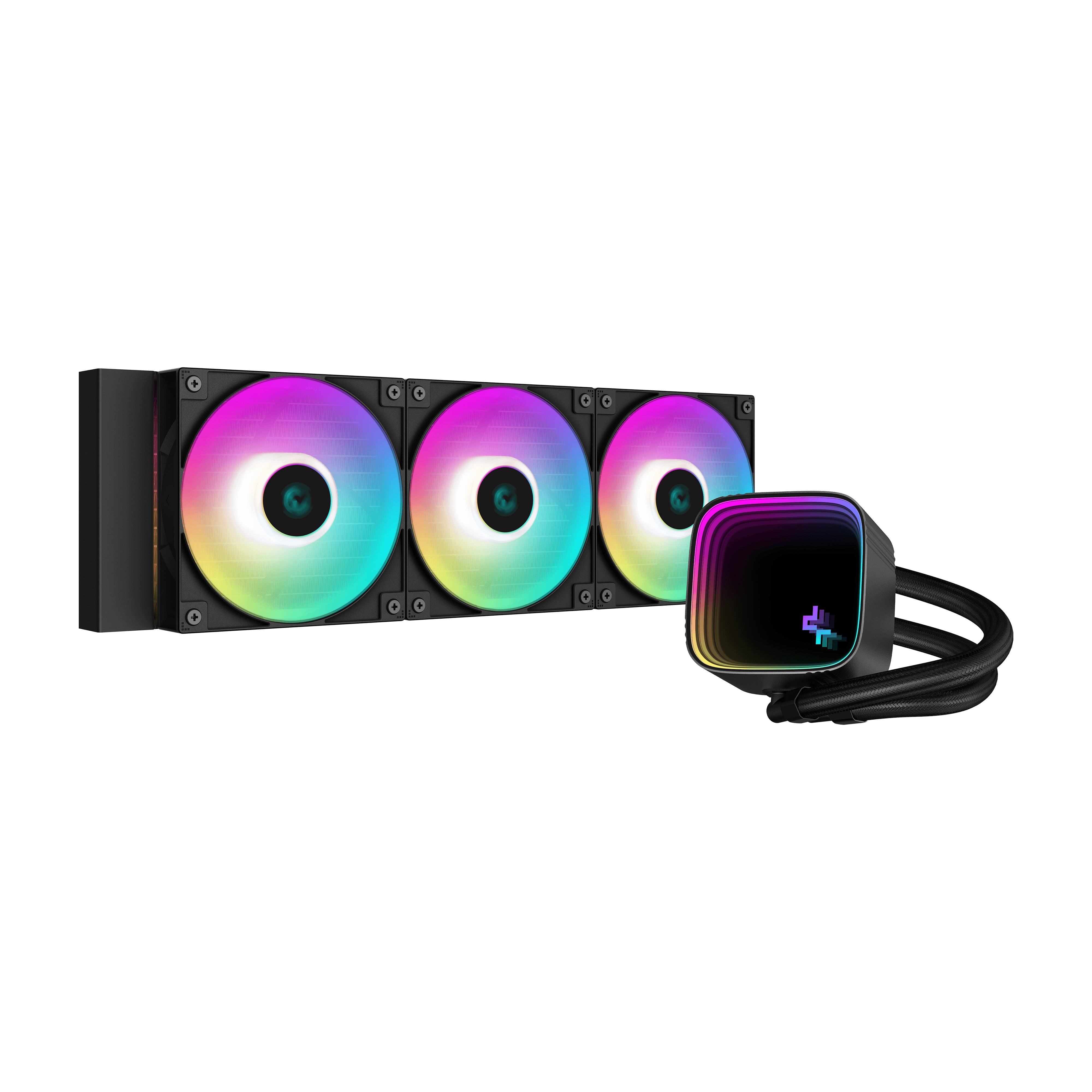 Dissipatore A Liquido DeepCool LS720 SE RGB 360mm Nero - Immagine 1