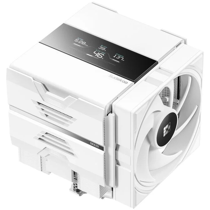 Dissipatore Ad Aria Sudokoo SK620V Dual Tower 120mm Bianco - Immagine 1