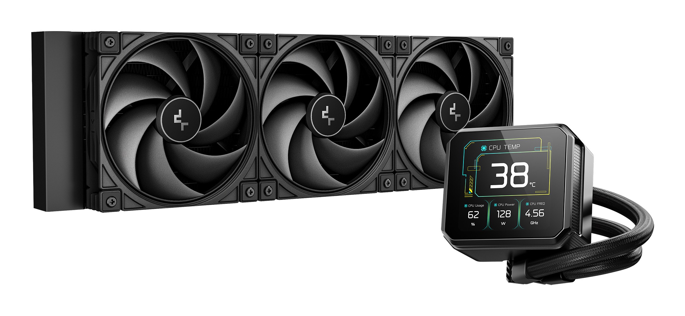 Dissipatore A Liquido DeepCool Spartacus 360 120 mm Nero - Immagine 1