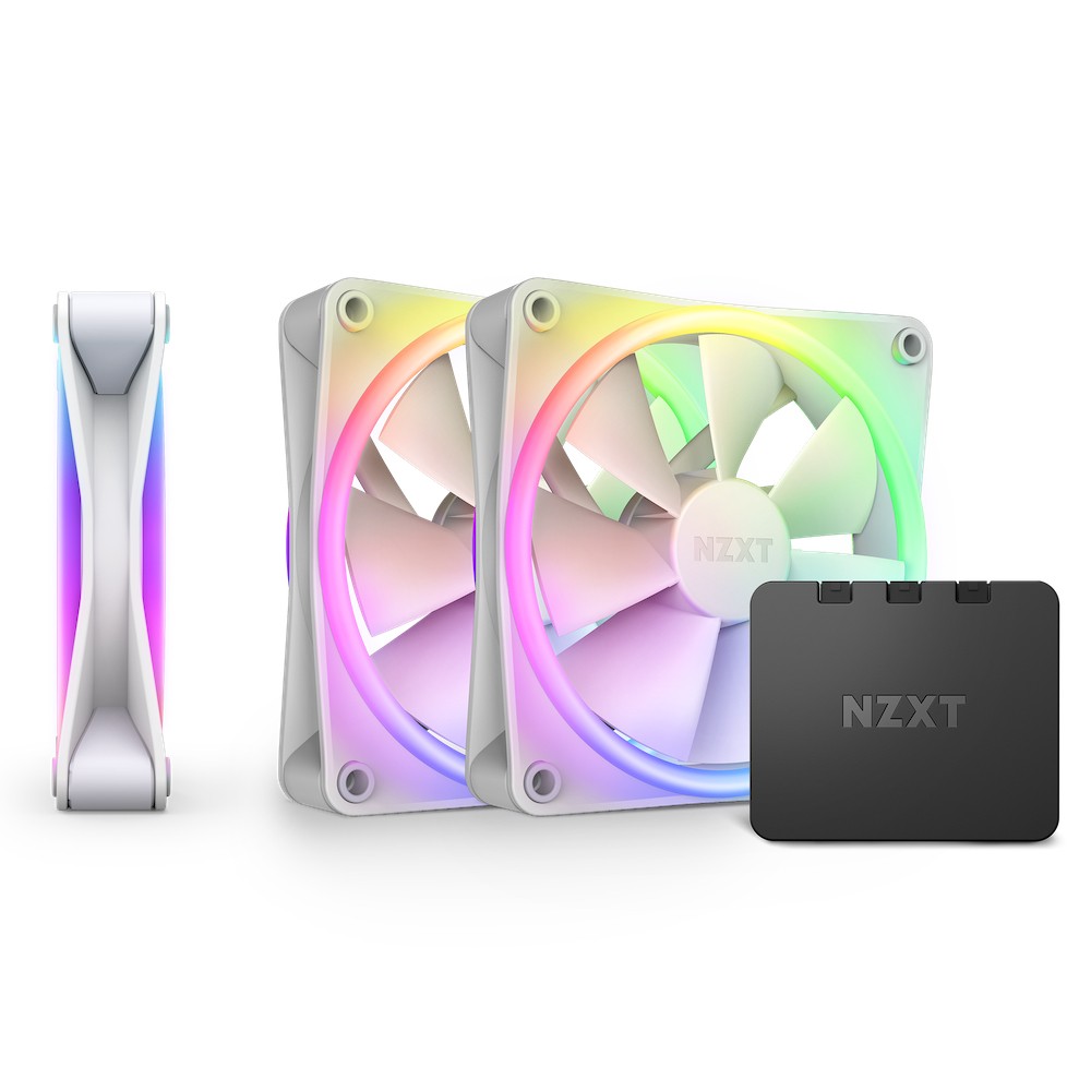 Ventola NZXT F120 RGB DUO PWM 120 mm confezione da 3 - bianco - Immagine 1