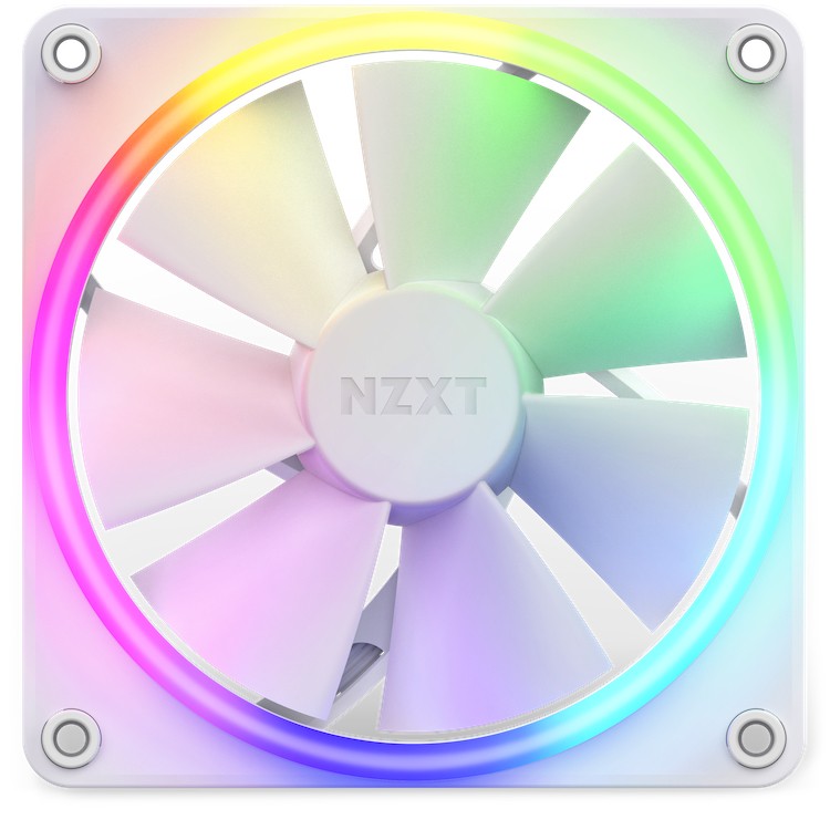 Ventola NZXT F120 PWM con controller Kit da 3 Bianco - Immagine 1