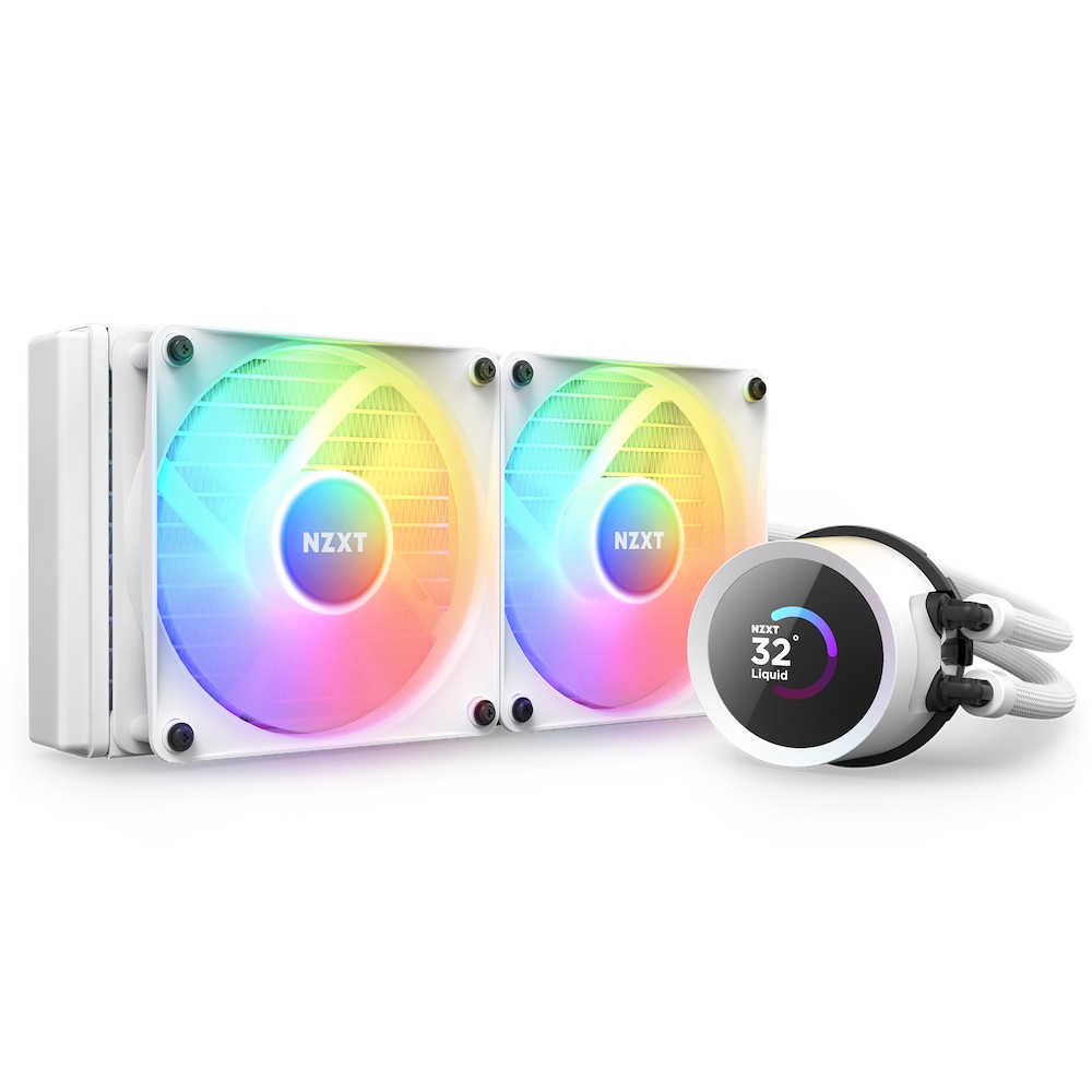 Dissipatore A Liquido NZXT Kraken 240 RGB 240 mm Bianco - Immagine 1