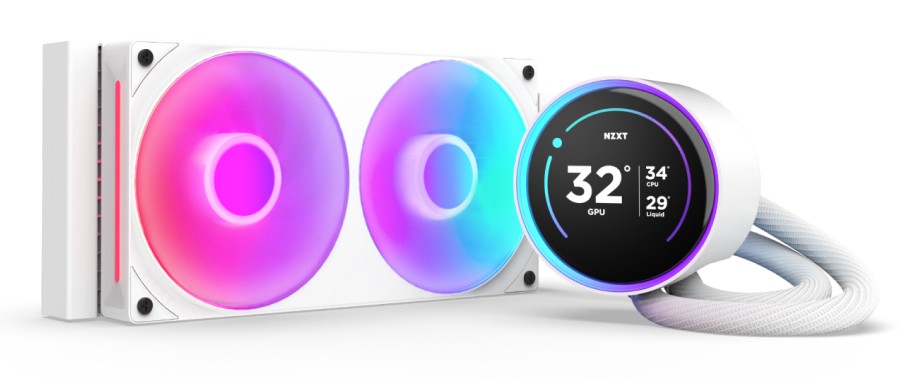 Dissipatore A Liquido NZXT Kraken Elite 240 RGB Bianco - Immagine 1