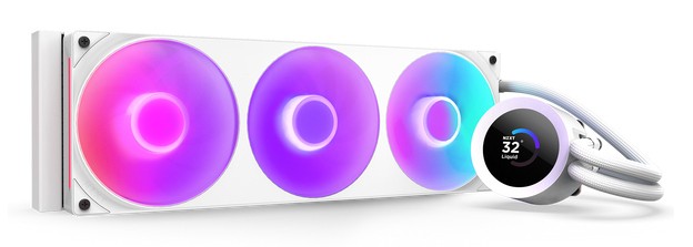 Dissipatore a Liquido NZXT Kraken Plus 360 RGB 360mm Bianco - Immagine 1