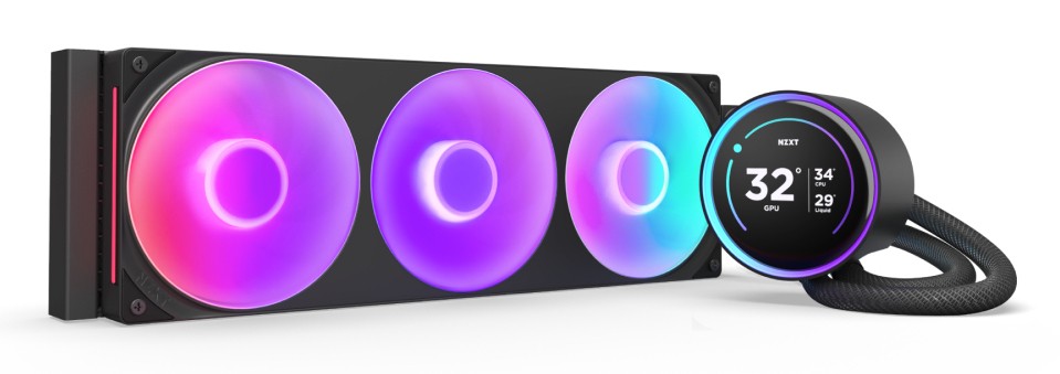 Dissipatore A Liquido NZXT Kraken Elite 360mm RGB Nero - Immagine 1