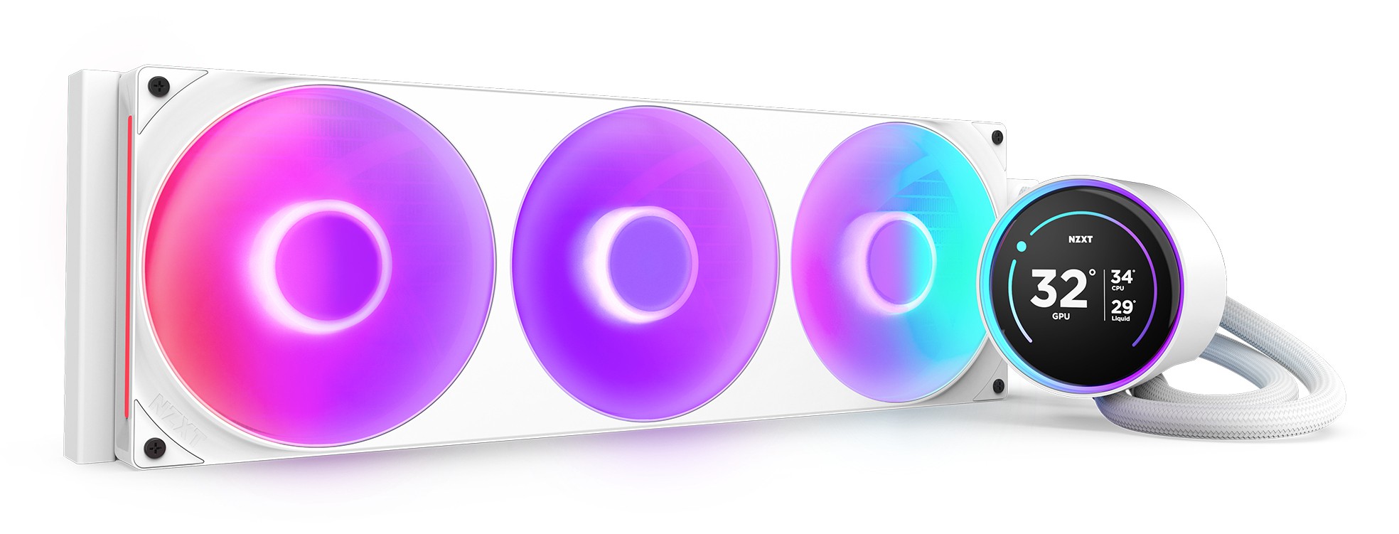 Dissipatore A Liquido NZXT Kraken Elite 420mm ARGB Bianco - Immagine 1
