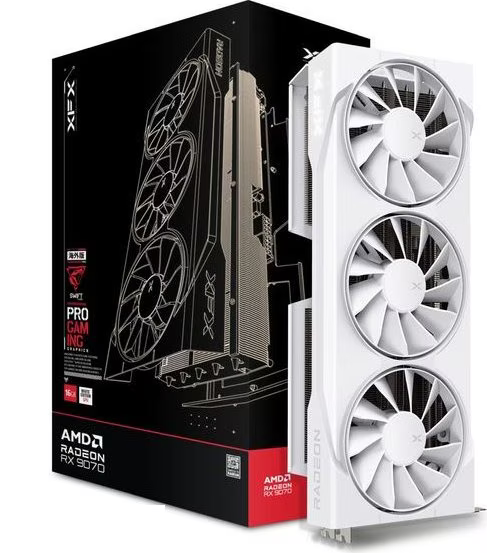 Scheda Video AMD XFX Radeon RX 9070 SWIFT Triple-Fan Gaming 16GB OC Bianco - Immagine 1
