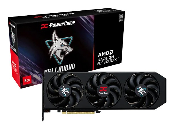 Scheda Video PowerColor Radeon Hellhound RX 9060 XT 8GB GDDR6 - Immagine 1