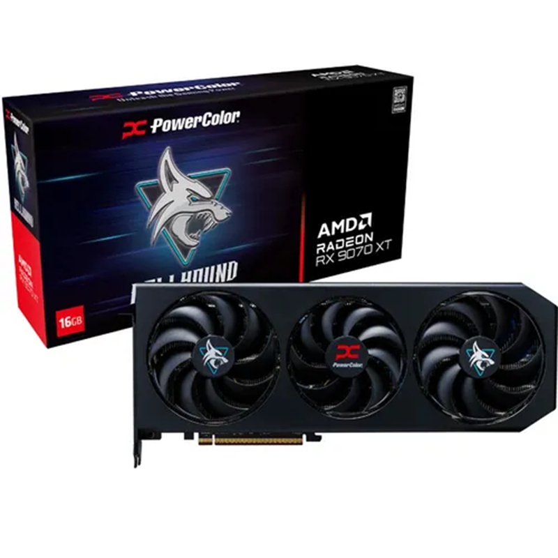 Scheda Video AMD PowerColor Radeon Hellhound RX 9070 XT 16GB GDDR6 - Immagine 1