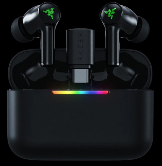 Headset Razer Hammerhead V3 HyperSpeed wireless con cancellazione attiva del rumore Nero - Immagine 1