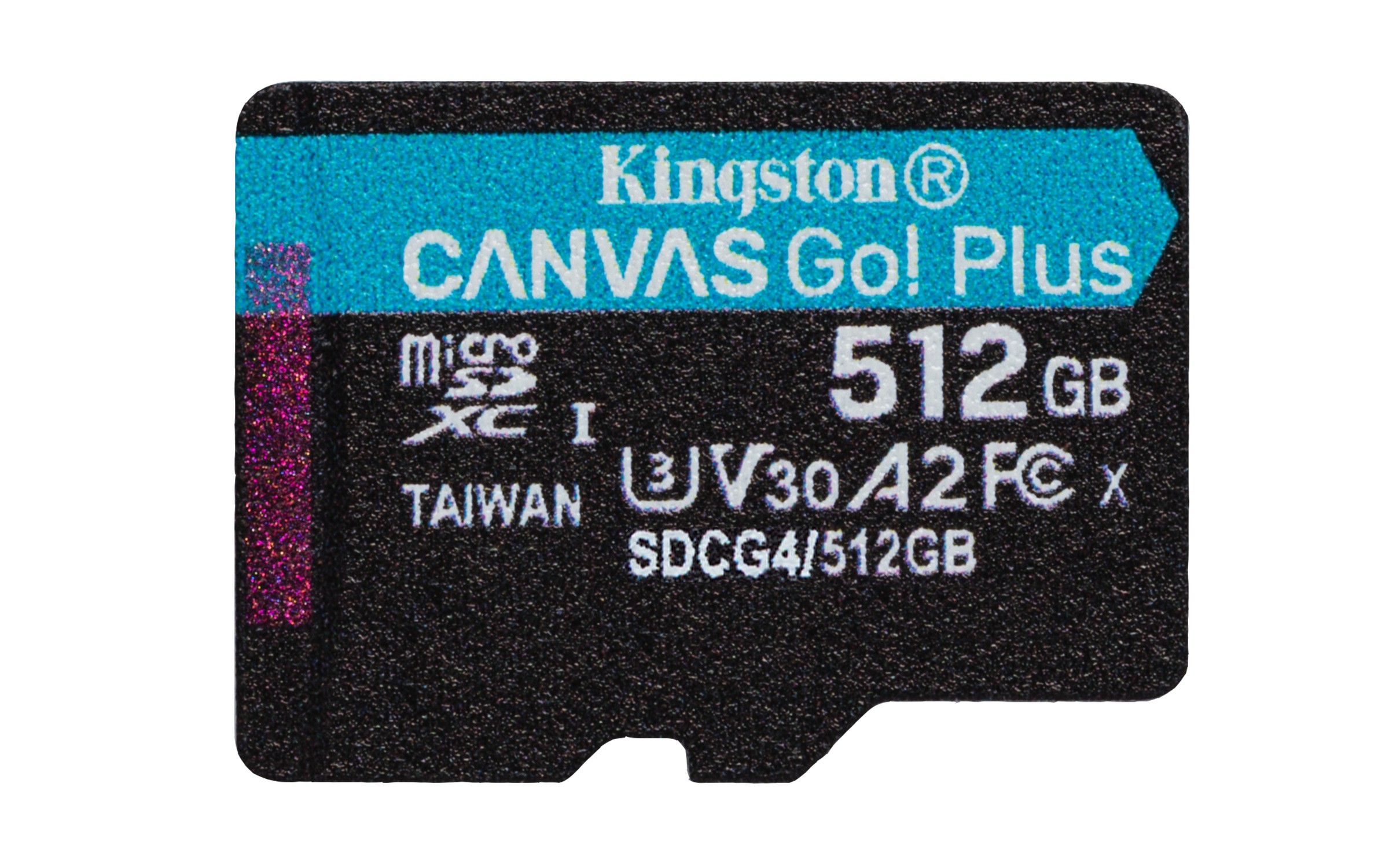 microSDXC Canvas Go Plus Kingston Technology 512 GB Gen4 200R A2 U3 Confezione singola senza ADP - Immagine 1