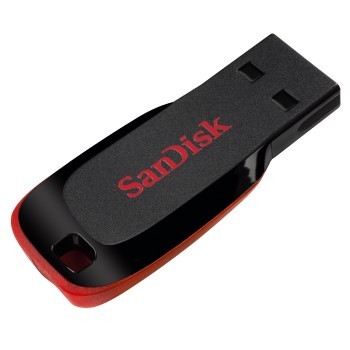 Pendrive SanDisk Cruzer Blade 64 GB USB 2.0 Nero/Rosso - Immagine 1