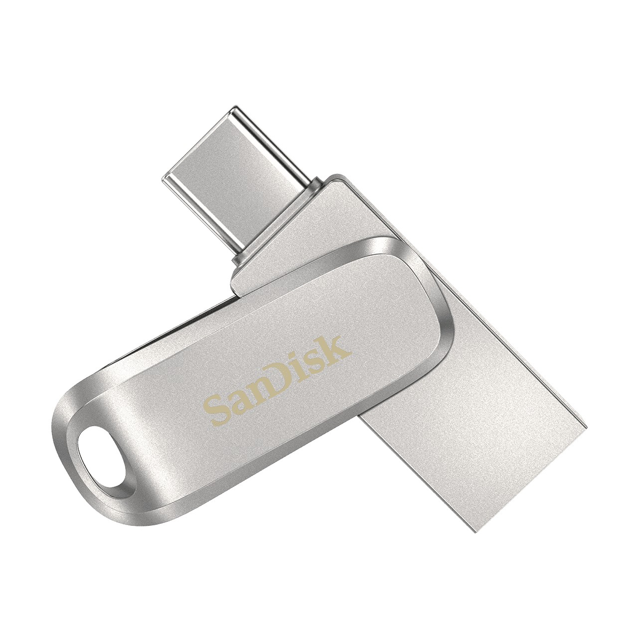 Pendrive SanDisk Ultra Dual Drive Luxe 128 GB USB A 3.2 argento - Immagine 1
