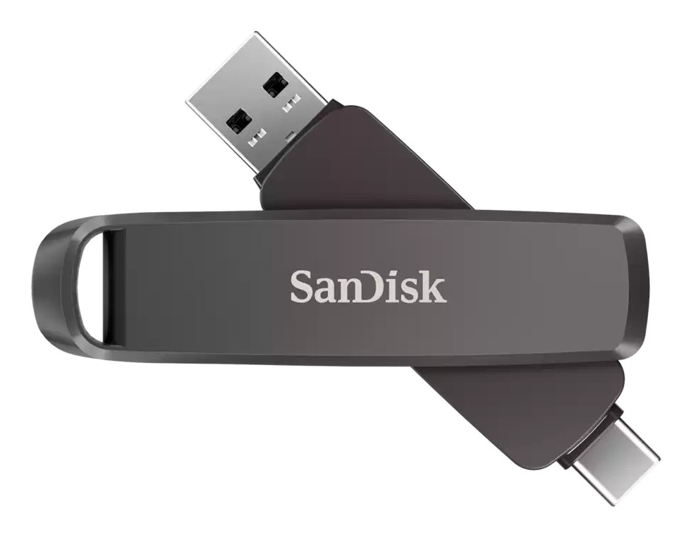 USB SanDisk SDDDE1-512G-G46 512 GB USB Type-C/USB Type-A 3.2 Gen 2 Nero - Immagine 1