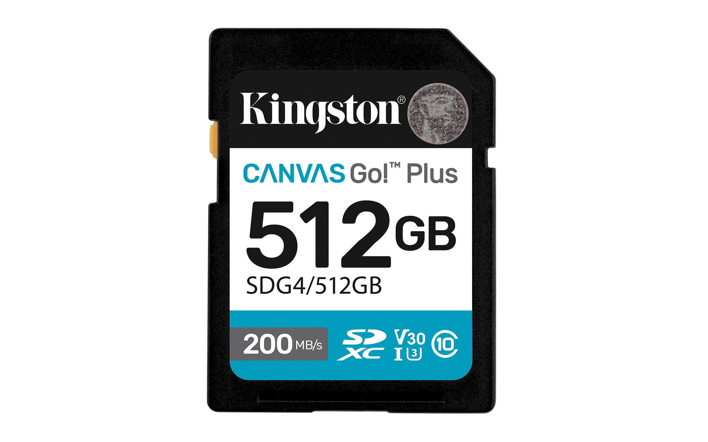 SDXC Canvas Go Plus Kingston Technology 512GB Gen4 200MB/s C10 UHS-I U3 V30 - Immagine 1