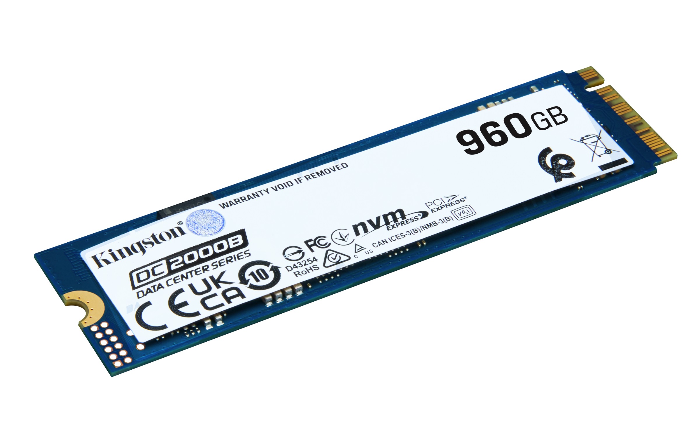 SSD Kingston Technology 960G DC2000B PCIe 4.0 M.2 2280 Enterprise - Immagine 1