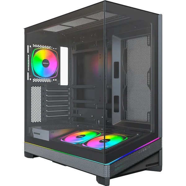 Case Montech Sky 3 Midi Tower ATX ARGB Vetro Temperato Nero - Immagine 1