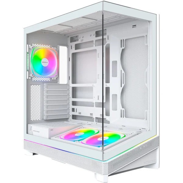 Case Montech Sky 3 Midi Tower ATX ARGB Vetro Temperato Bianco - Immagine 1
