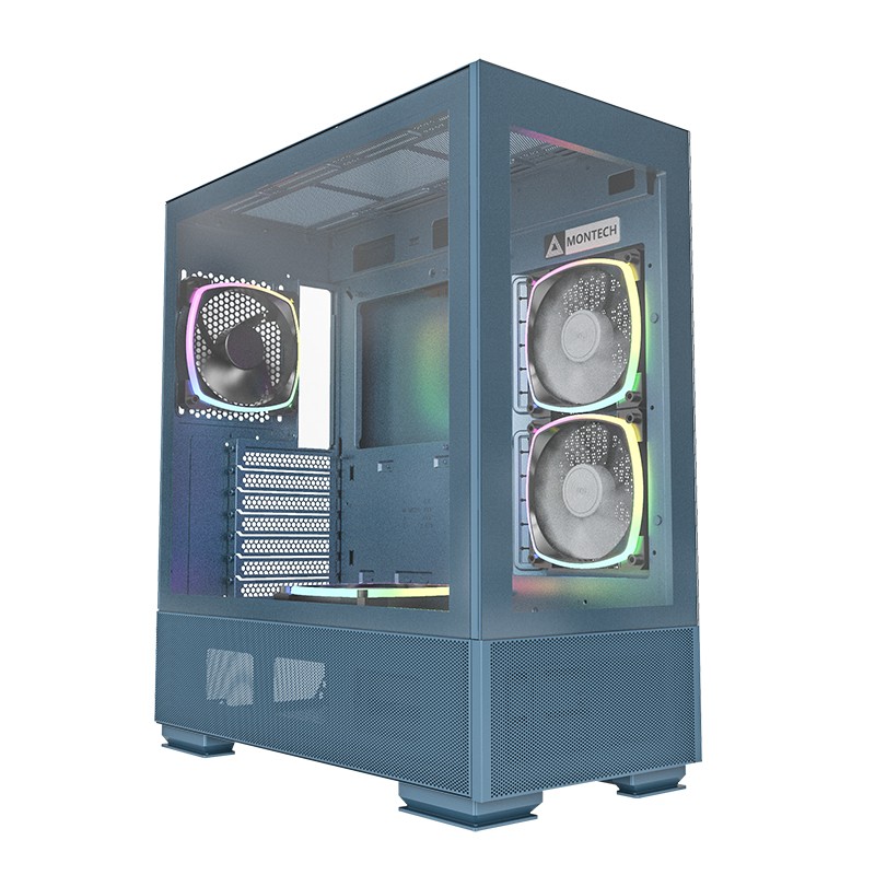 Case Montech SKY TWO Midi-Tower Blu - Immagine 1